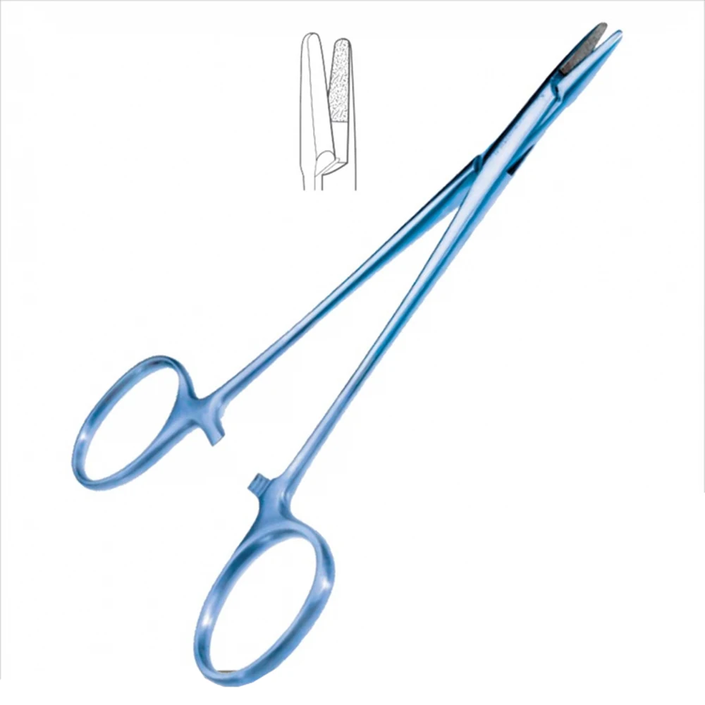 Needle Holders Forceps (Ring Handle) Micro Jaws TC-Coated Jaws Surgical Instruments