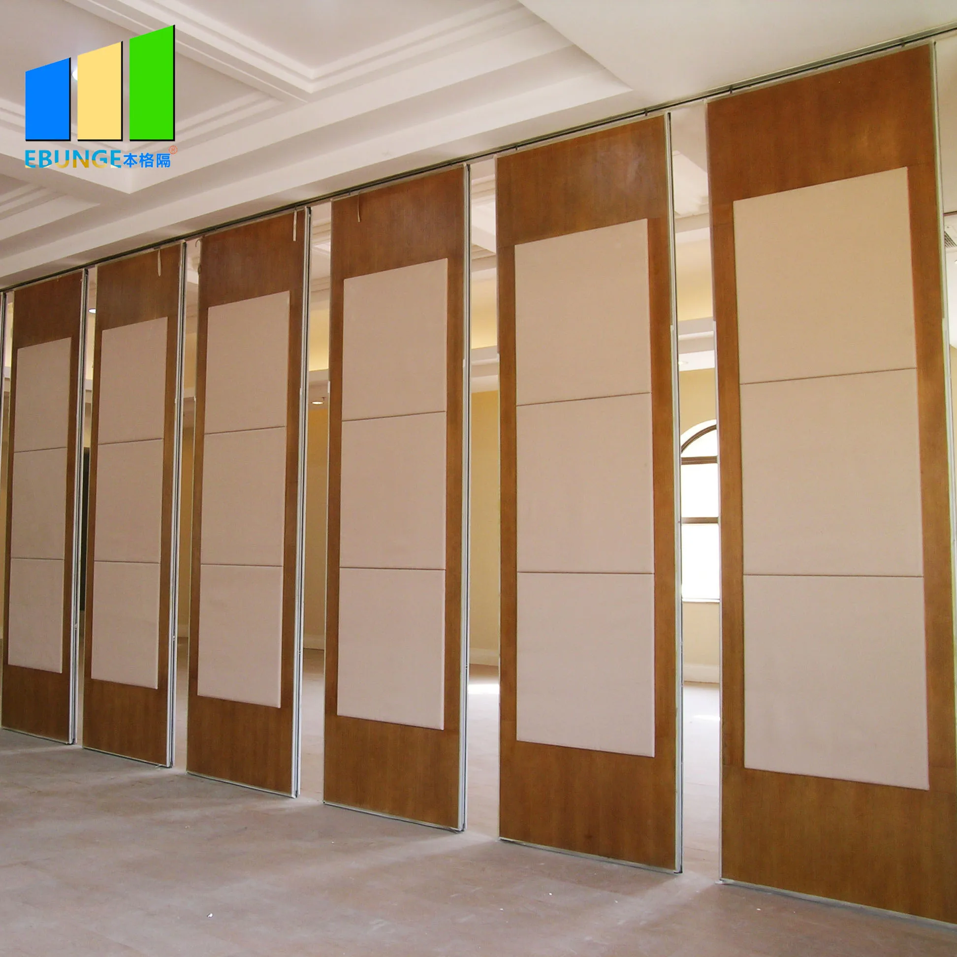 Folding Movable Wall Room Restaurant Aluminum Frame Movable Operable Divider Moving Walls