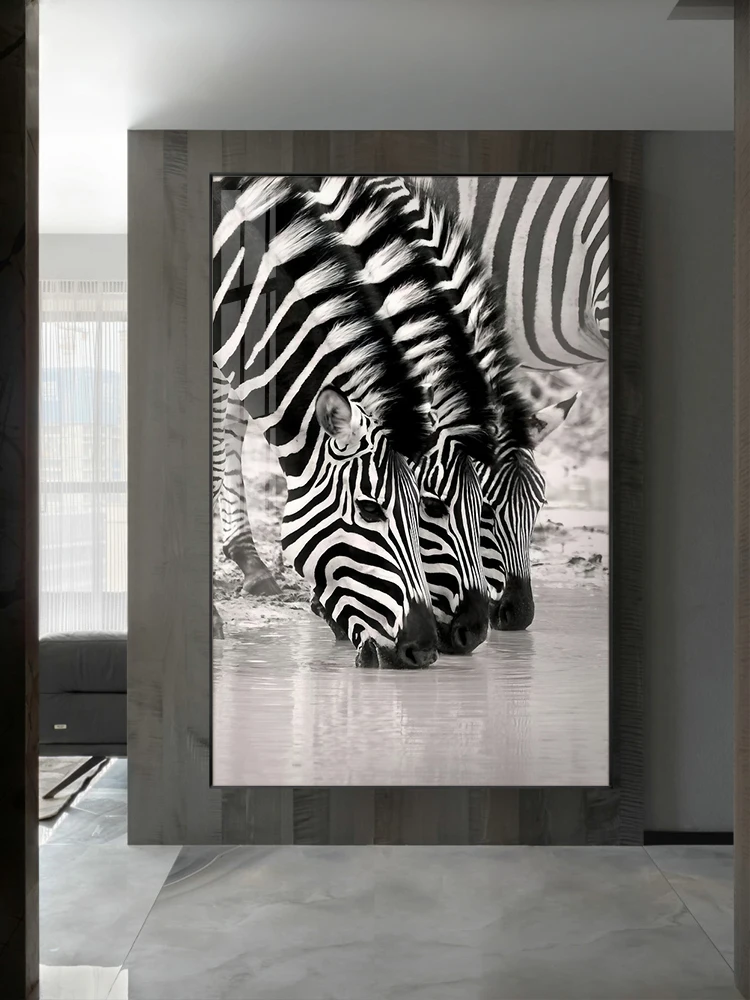 Factory Sale Unique Design Animal drink Printing painting Picture Canvas Digital Art Wall 20*30 inch/50*75 cm