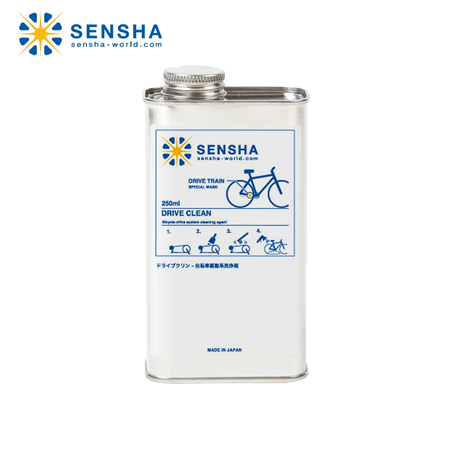 remove oil stains on chains DRIVE CLEAN for Bicycle 250ml