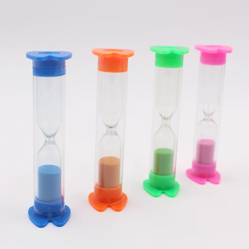 Manufacturer Wholesale 1 2 3 5 Mins Desktop Hourglass Custom Reverse Flowing Hourglass Sand Timer Tooth Brushing Sand Timers