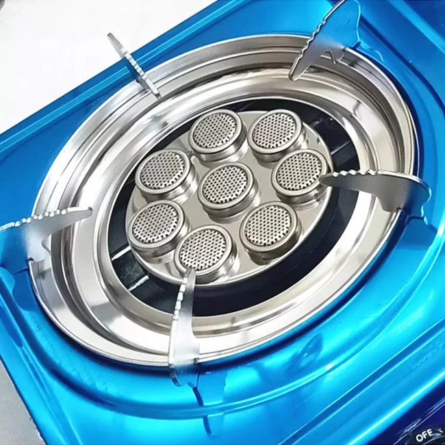  Высококачественная газовая плита с 2 горелками UF Tech UGS8080 большим пламенем