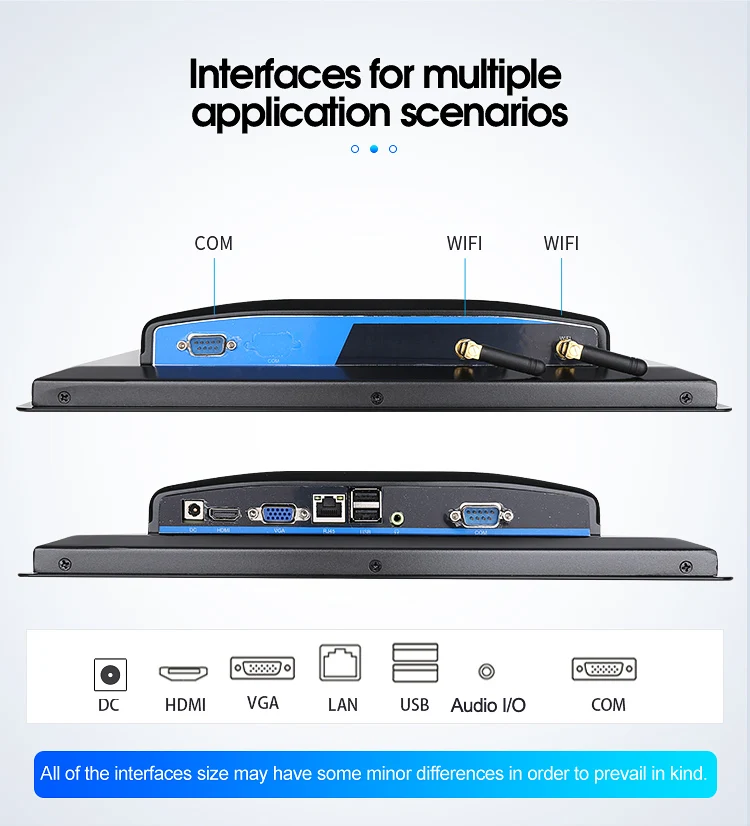 Factory 15.6 inch 1920*1080 X86 structure VESA mounting wall mounting Embedded panel pc industrial touch pc panel IPC 15.6 inch