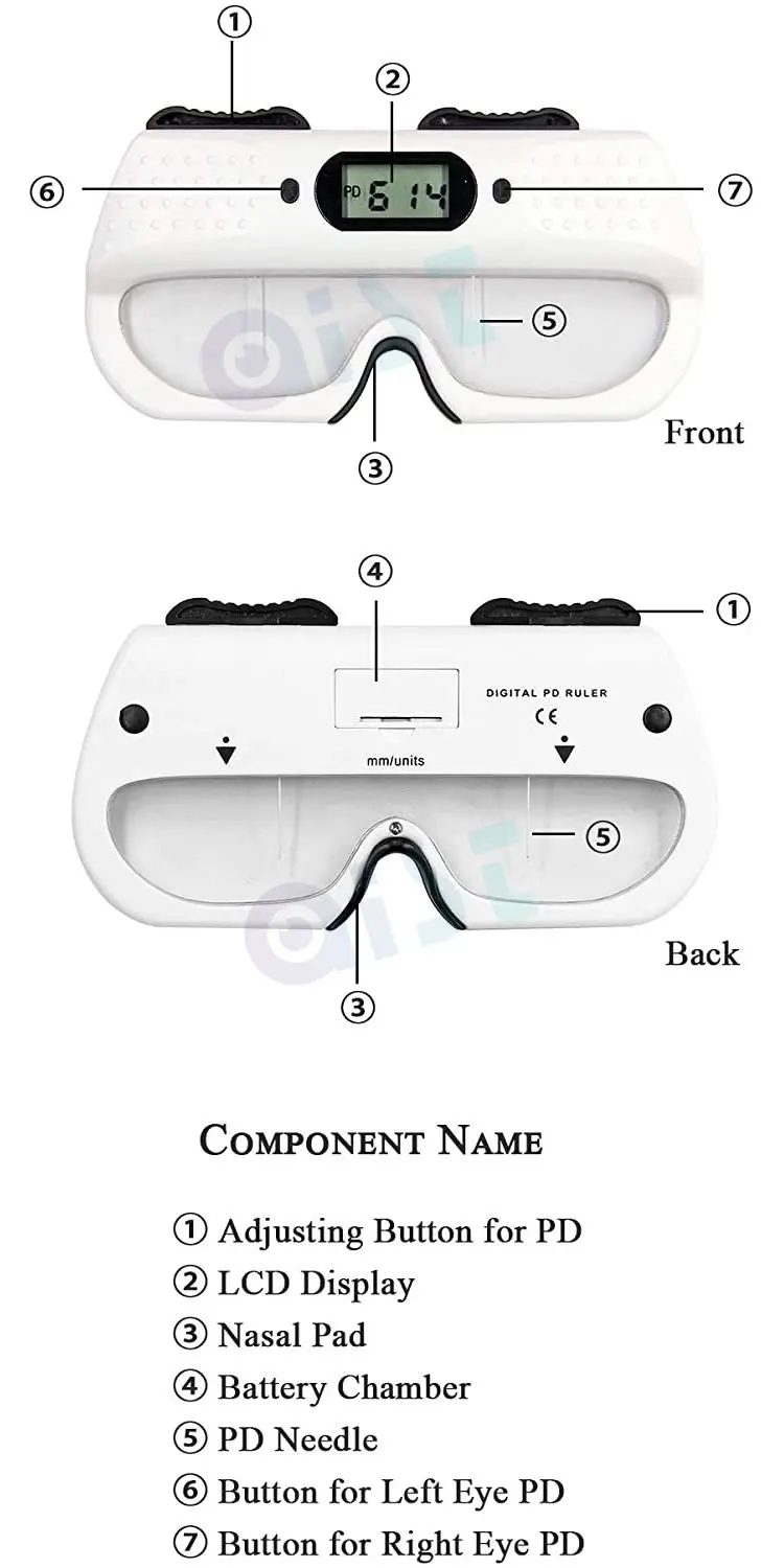 Aist Optical Instruments cp-30 optometry equipment pupilometer digital pd ruler