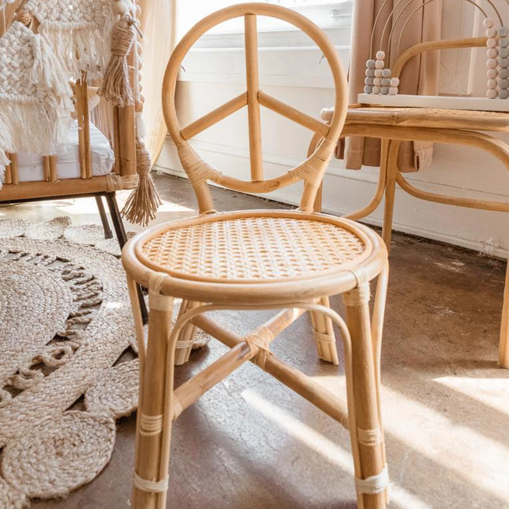 Ротанговый детский стул ротанговый для детей