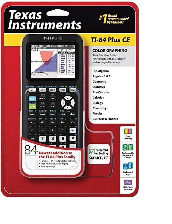 ORIGINAL NEW FOR Best Quality New Texas Instruments TI-84 Plus CE Graphing Calculator