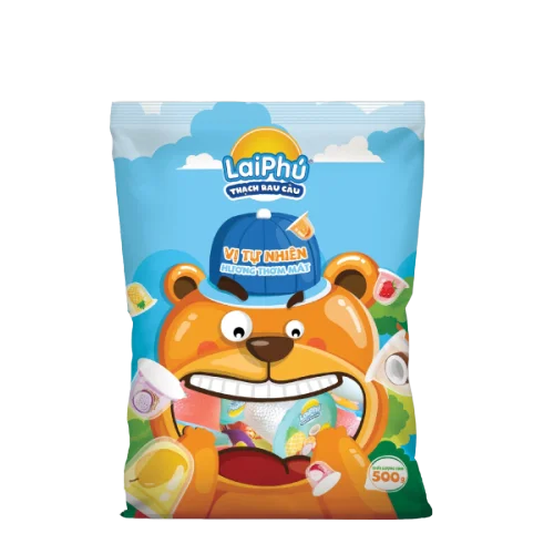 Вьетнамские экспортные товары, Бесплатный собственный бренд, фруктовые желейные конфеты 300 г в пакете, Лидер продаж на Amazon