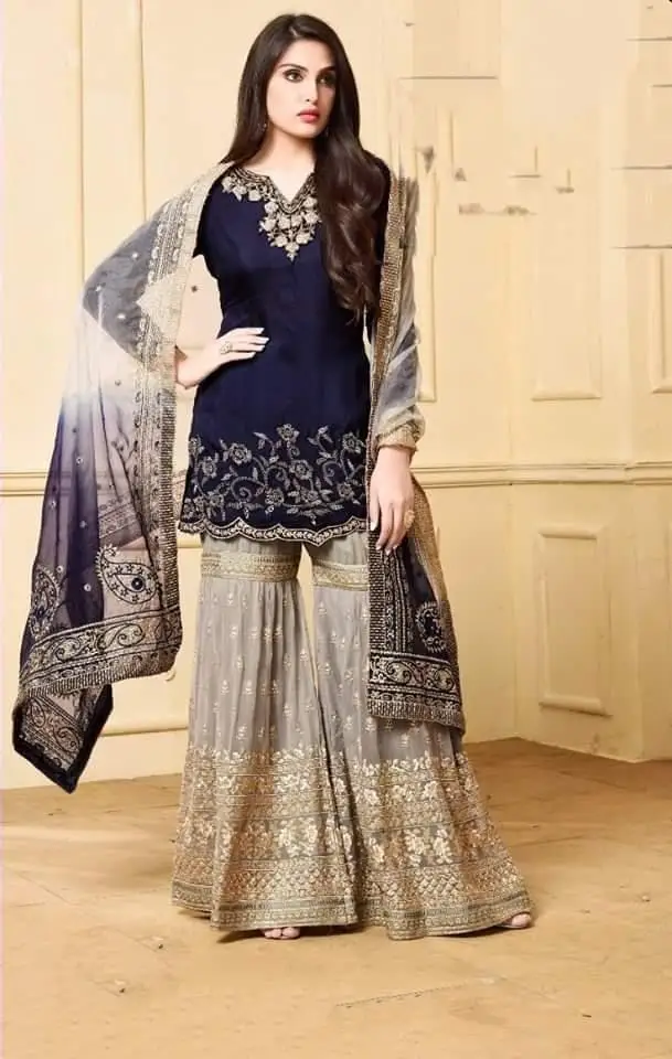 Модные дизайнерские индийские пакистанские женские-лужайка/Лен/хлопок жоржет 3 шт. костюмы доступны по оптовой цене.