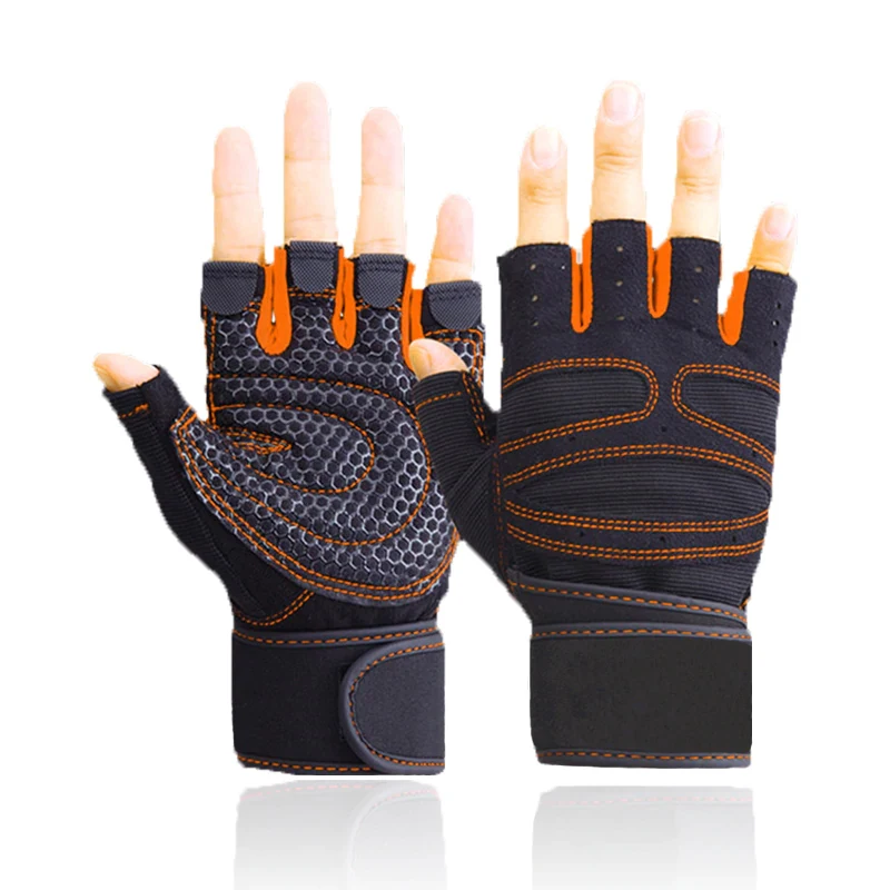 2024 Wholesale Non-Slip Silicon Palm Neoprene Fitness Gloves Weightlifting Workout Gym Gloves with Hand Protection Cheap Price
