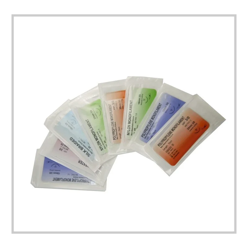 Набор для швов из нержавеющей стали с синей молнией/кожаным чехлом набор медицинских студентов