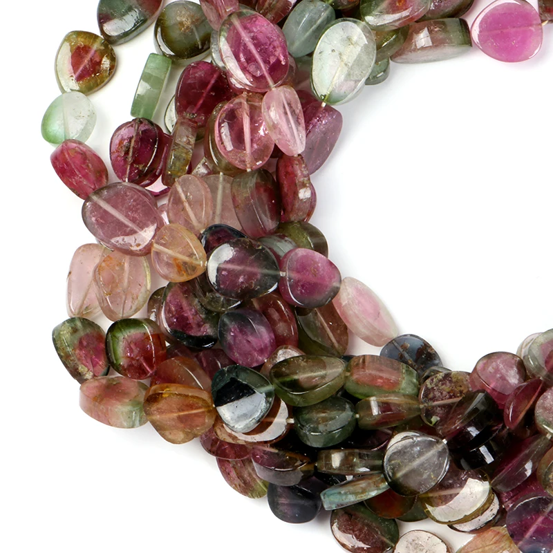 Watermelon Tourmaline Plain Smooth Slices shape Beads Watermelon Tourmaline Smooth Slices Beads Watermelon Tourmaline Plain Bead