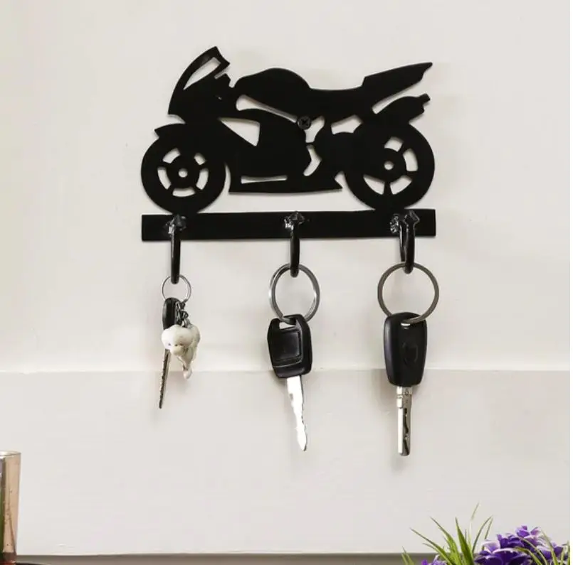 black designer Bike key holder for home and office decor and organization