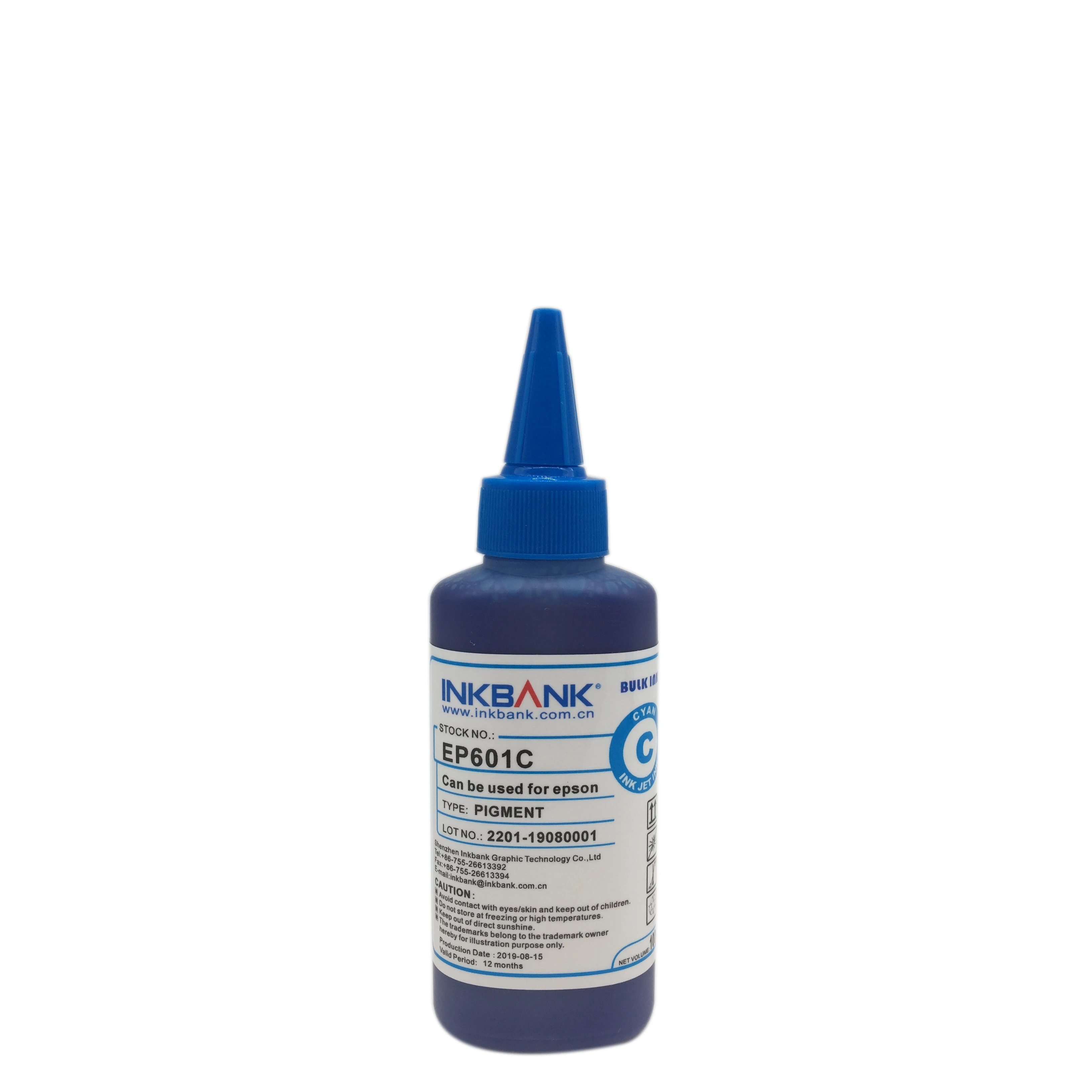 Inkbank Pigment universal ink for ep inkjet printers with hot sales(EP601 100ml)