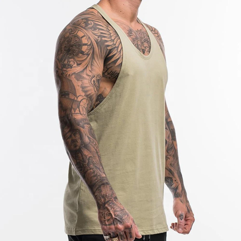 Dry Fit Fitness Gym Tank Tops Custom Made Vests Singlets China Supplier Customize Sports Men Sublimation Quantity Print Summer