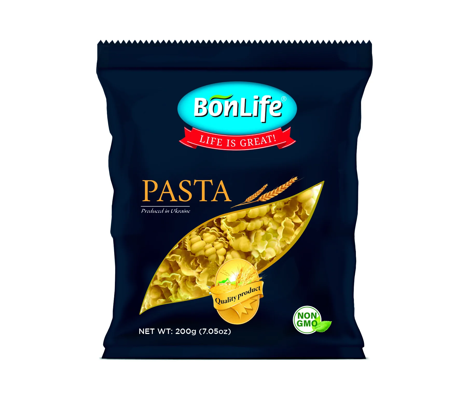 BONLIFE  Short Cut Pasta  , 200g,  Ukrainian origin