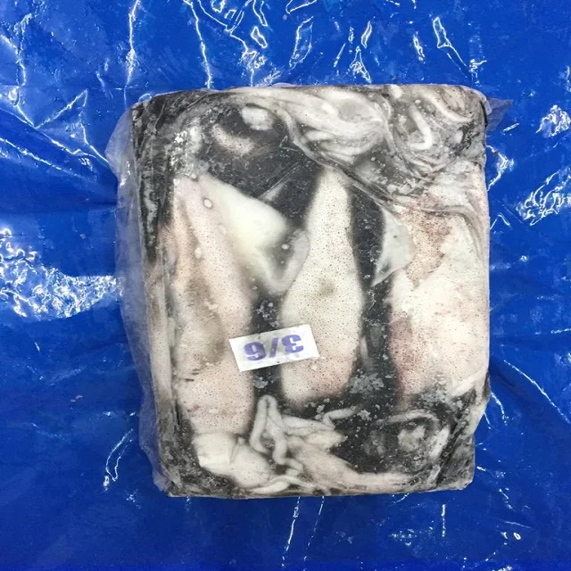 Замороженный лолиго кальмар из Индии замороженный блок