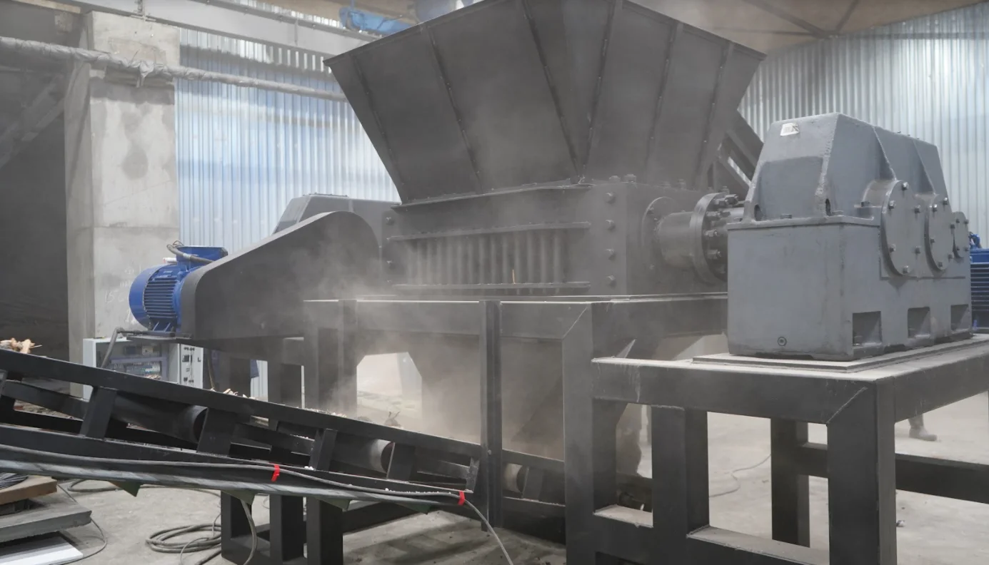 Two-shaft industrial Shredder ATR/S 4000 recycling for processing construction & household waste and other solid