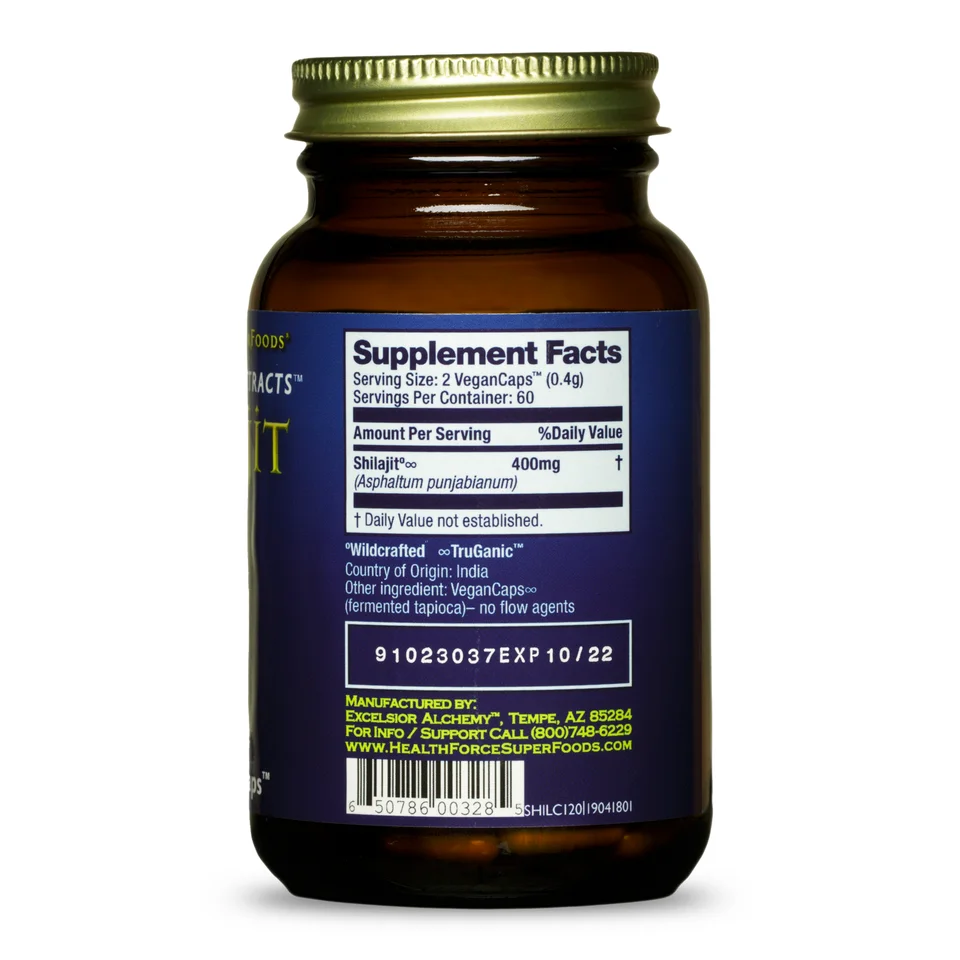 120 экстракт целостности Shilajit VeganCaps пищевая добавка для здоровья