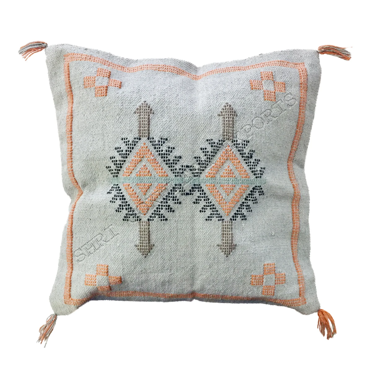 2021 High Quality Handmade Sabra Silk Cactus Moroccan Cotton Pillow Cushion Covers For Home Sofa Decoration