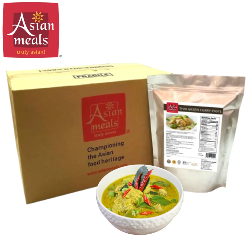 Top Quality Delicious Instant Cooked Thai Green Curry Paste with Exotics Spicy Taste Become Very Homey Thai Dish In Malaysia