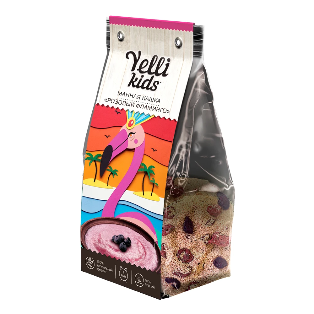 Semolina Porridge Pink Flamingo Yelli kids100g