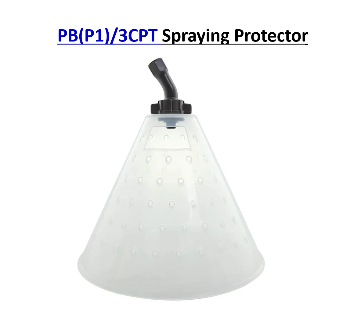 Cross Mark Agricultural Spraying Protector Spray Shield With C-Elbow Lock Nut Spraying Accessories for Knapsack Sprayer