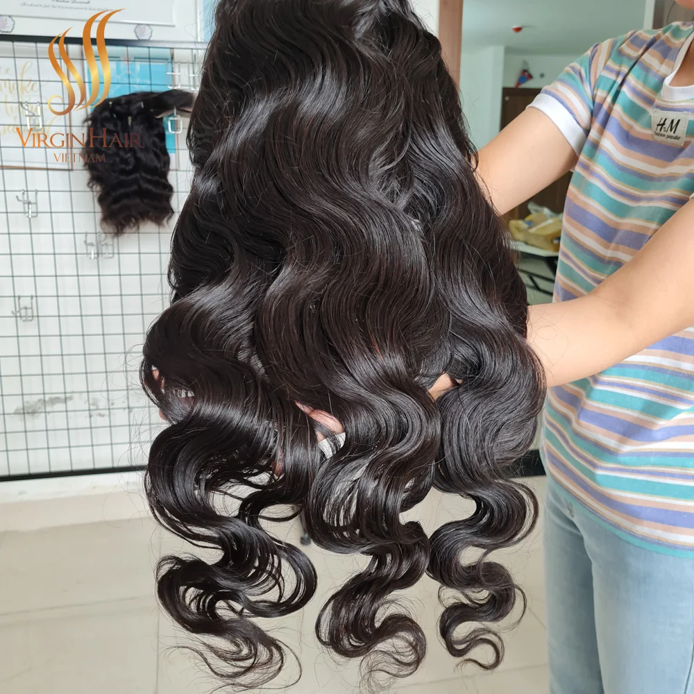 Top Vendors 100% Unprocessed Virgin Human Ombre Color Body Wave Wig Hair Extension In Vietnam Swiss Lace Front