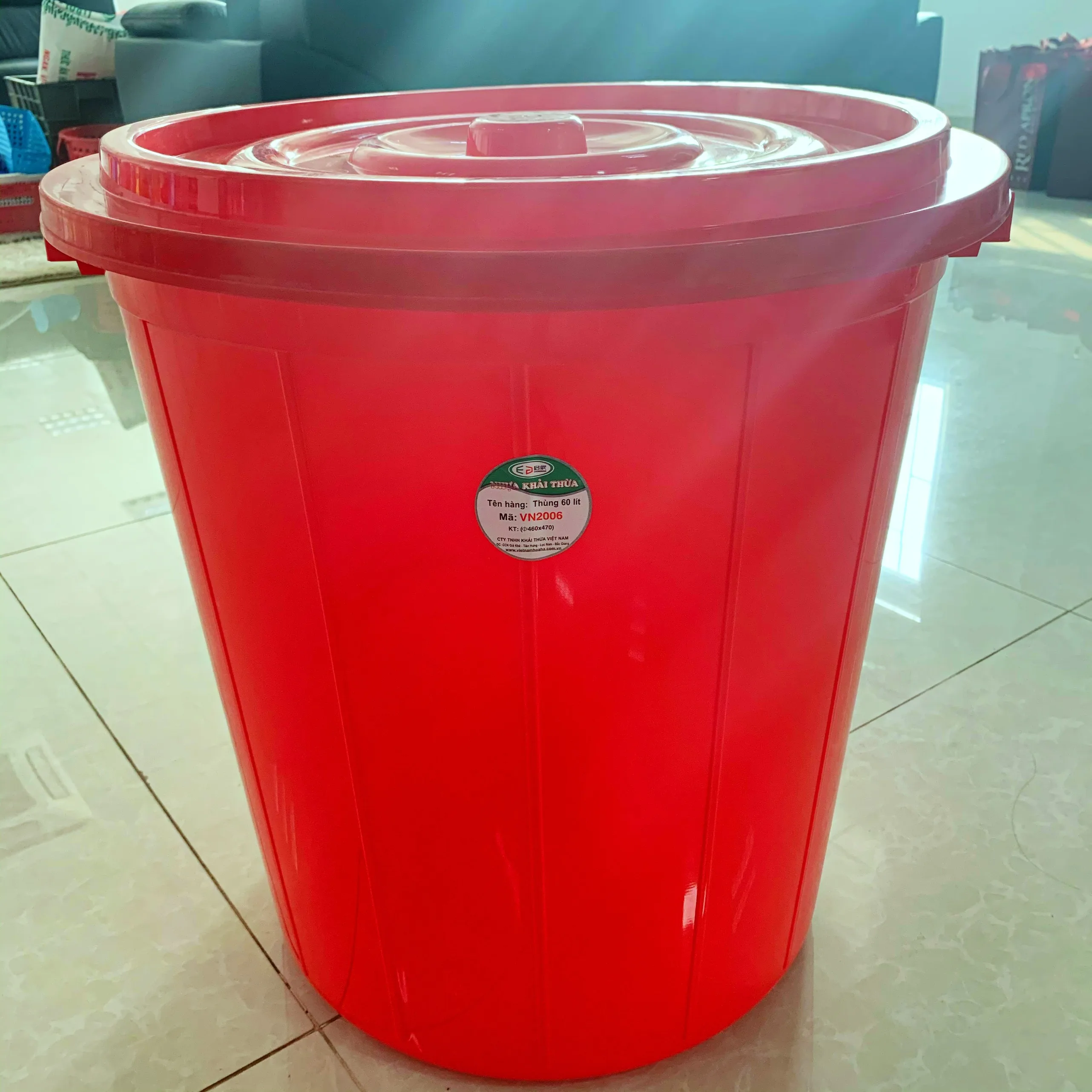 High Quality Plastic Bin 60 Liters ( 460*470 )
