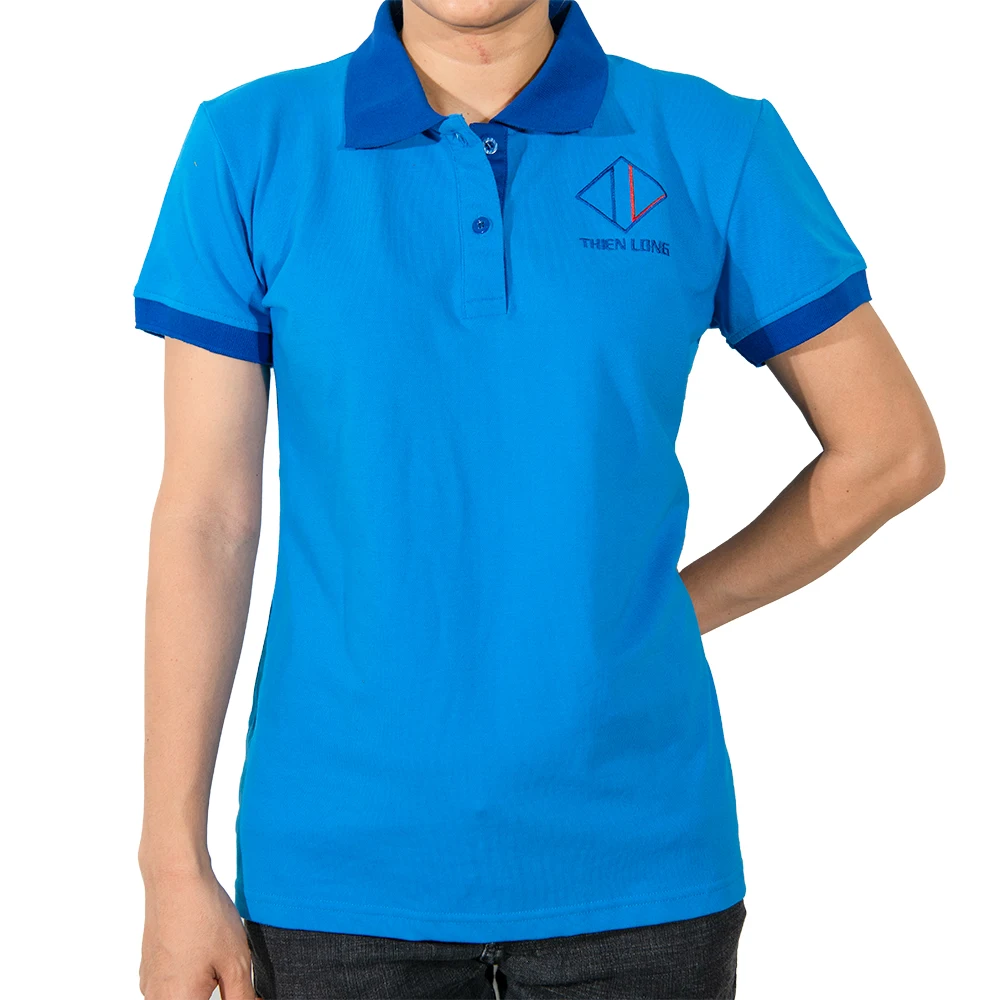 Premium Quality Custom Logo Quick Dry Polo Shirts For Women Custom Logo Colorful Vietnam Clothing