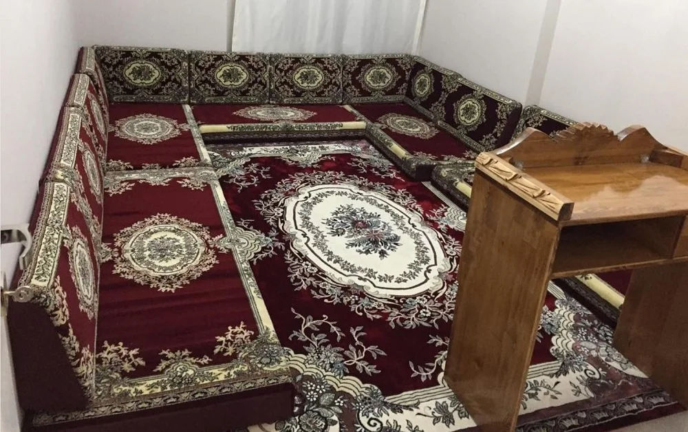 U Shaped Arabic Sofa - 400*330*400cm  - 1 Set of 18 Pcs -  Covers + Sponge + Shipping Fee Are Included