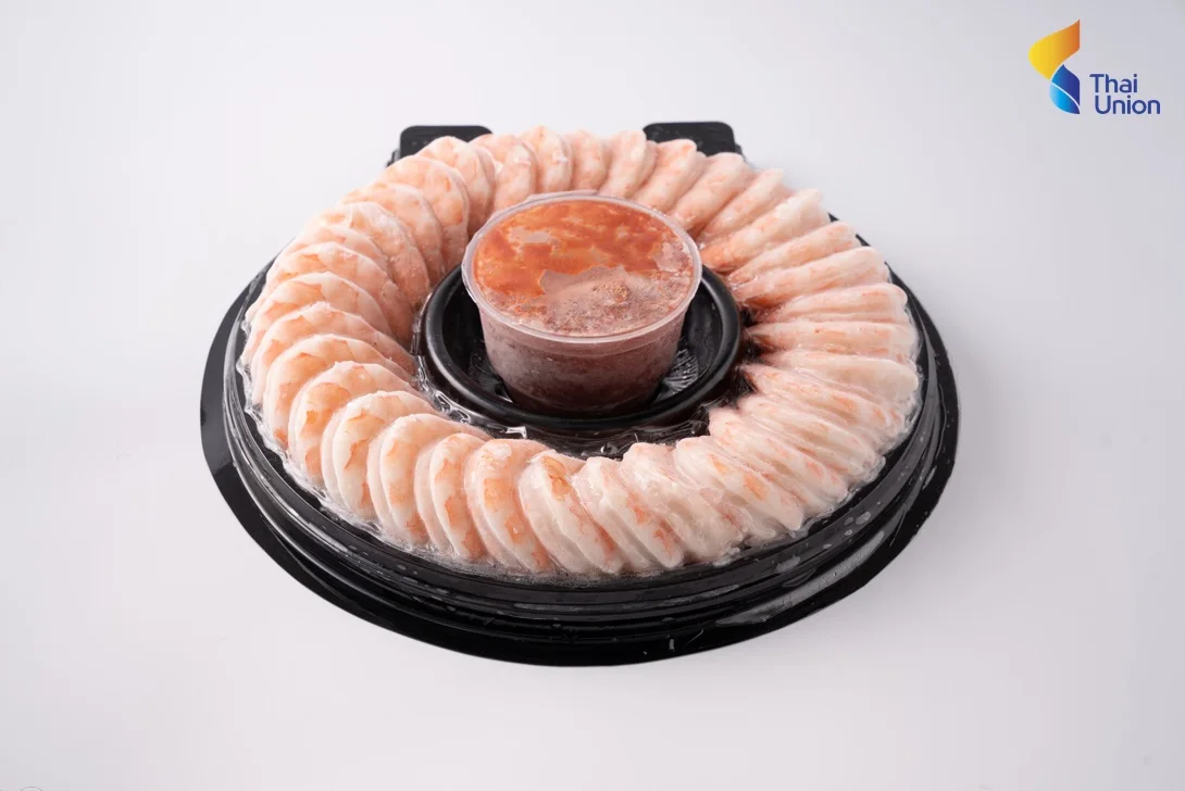 Cooked Shrimp Ring with sauce by Thai Union Group PCL from Thailand