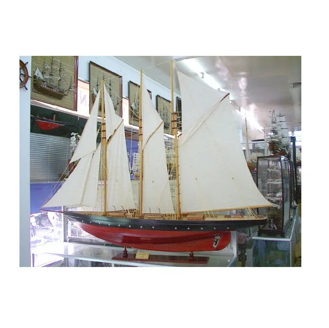 Atlantic Sailboat Model with Display Stand for wooden furniture handicraft products home decor from OMH arts and crafts
