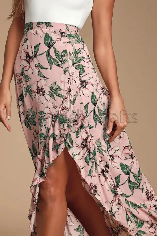 Latest Design Long Skirt Women Skirts Printed Maxi Womens Clothing Fashion Plus Size Skirt Set
