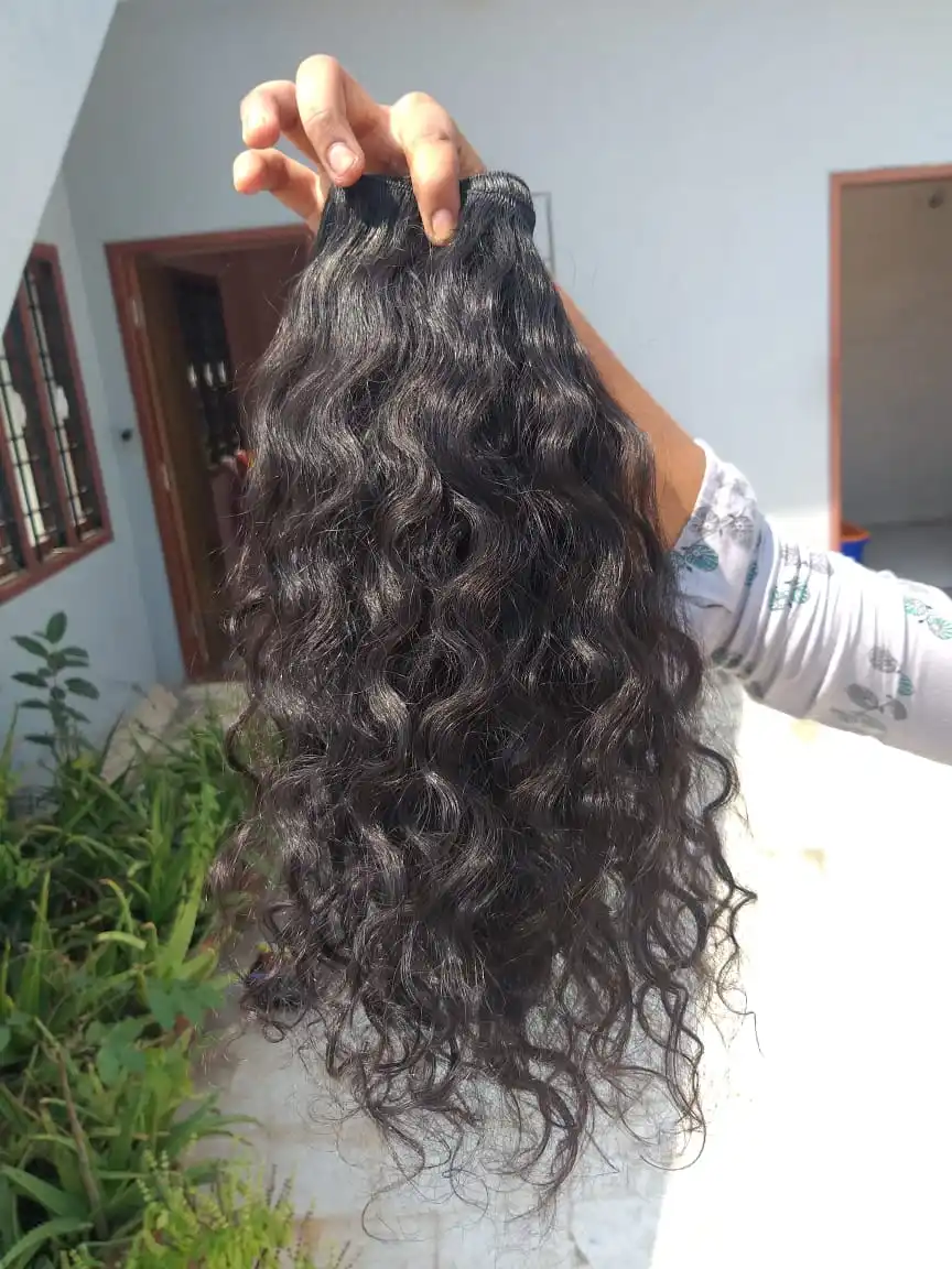 Premium Quality Tangle free hair virgin hairBundles Reasonable Price Curly Human Hair extensions Expertly Made Raw Indian Hair