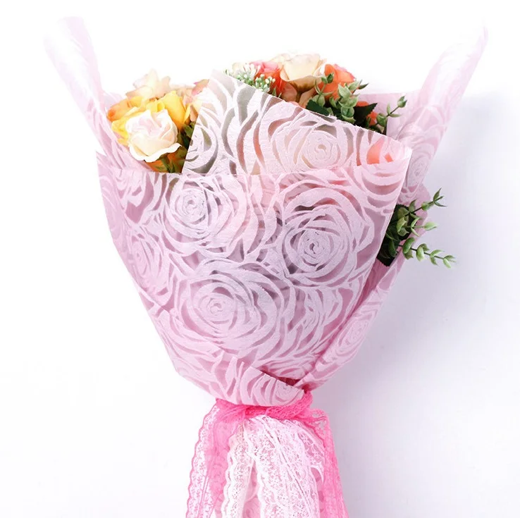 Popular Hot Selling Flower Wrapper Roll non woven fabric Bouquet Packaging Material
