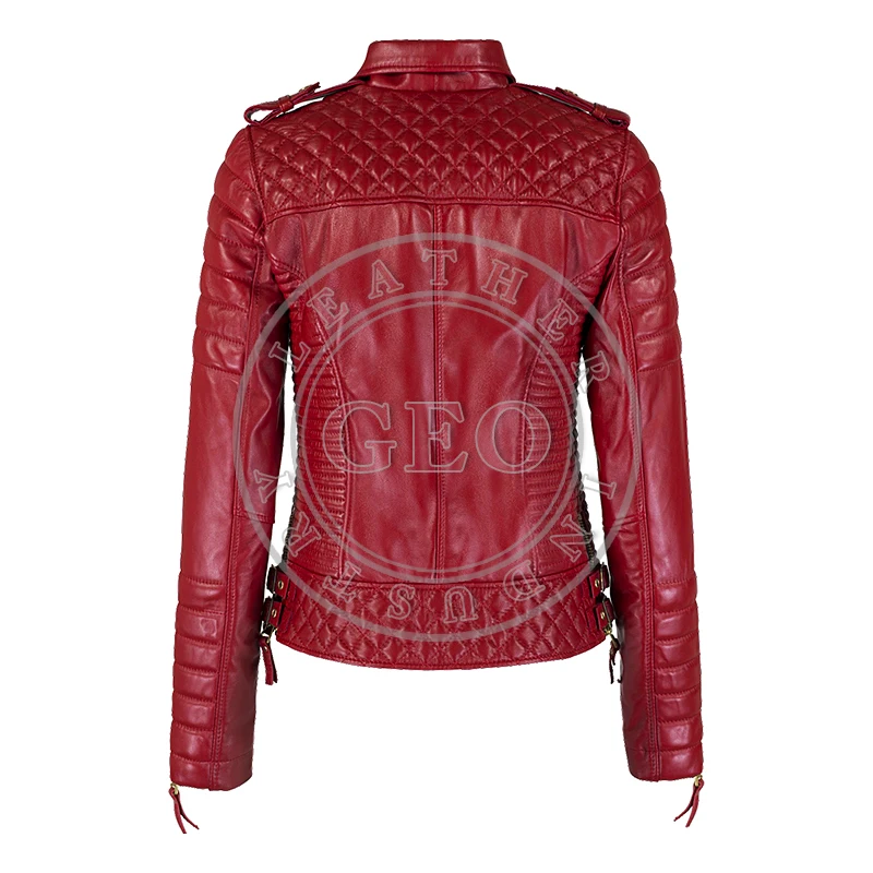 Мотоциклетные кожаные женские куртки