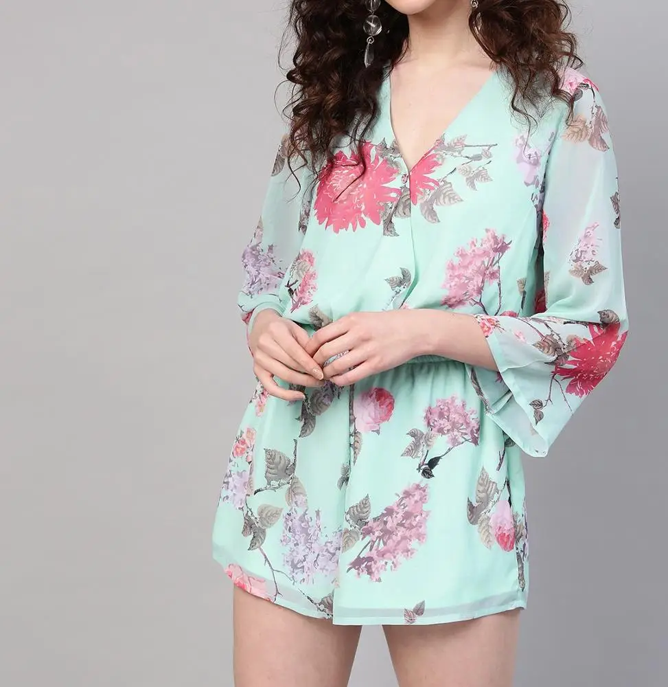 
Clothing womens no minimum order quantity custom vintage printed casual boho mini dress 