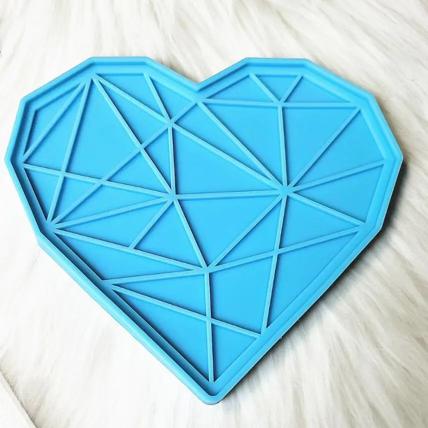 30cm Large Circle Resin Tray Mold 11.8 inch Silicone Dish Mould Round Serving Epoxy DIY Clock Casting  Home Decoration