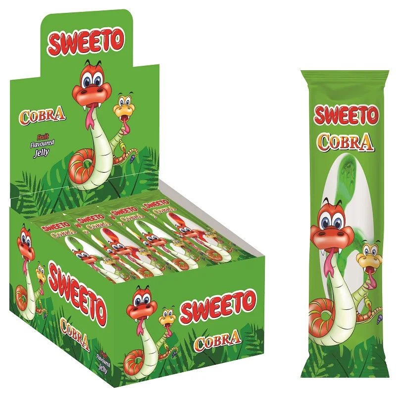 Sweeto длинный язык 30 г Халяль Желе Жевательные Зубы