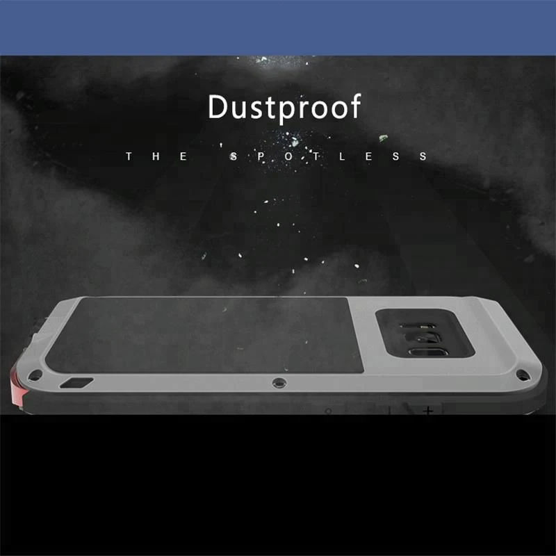 3 In 1 Armor Shockproof  Waterproof Case TPU Metal Hybrid Phone Case  For Samsung Galaxy S8 Plus Case Coque