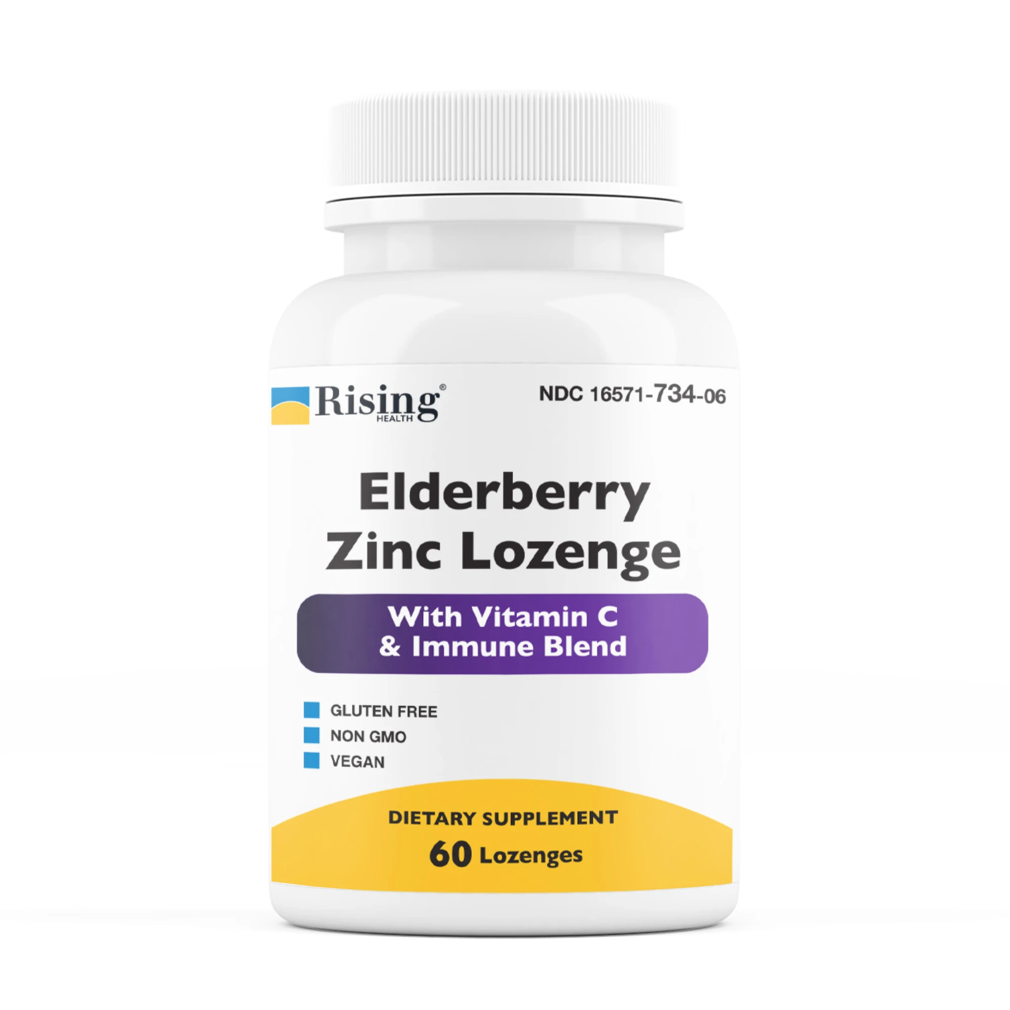 60 Lozenges Elderberry Zinc Lozenge A potent combination of Elderberry, Zinc, Vitamin C and our soothing herbal immune blends