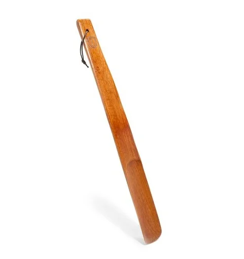 Custom Logo printed Shoe Horn Wooden Boots Heel Wearing Stick Natural Finished Wooden Shoe Horn Stick At Low Prices