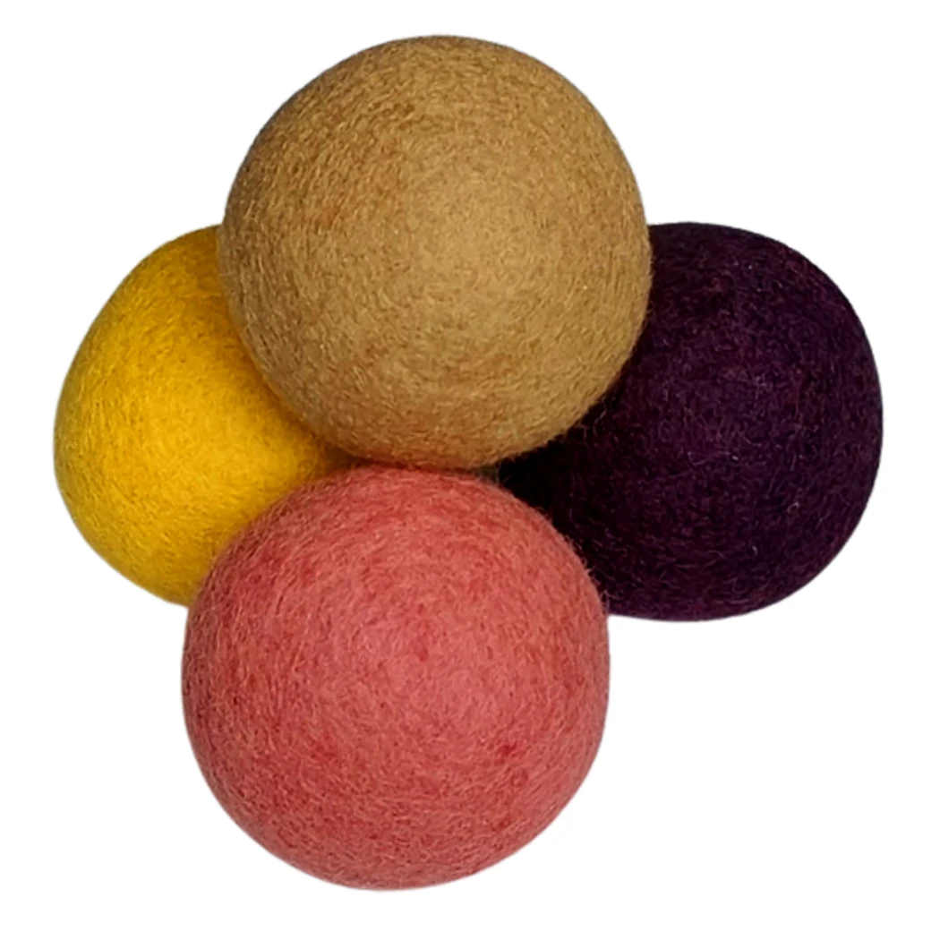 Eco-Friendly Natural Softener Handmade 100% natural colorful Wool Dryer Balls loose
