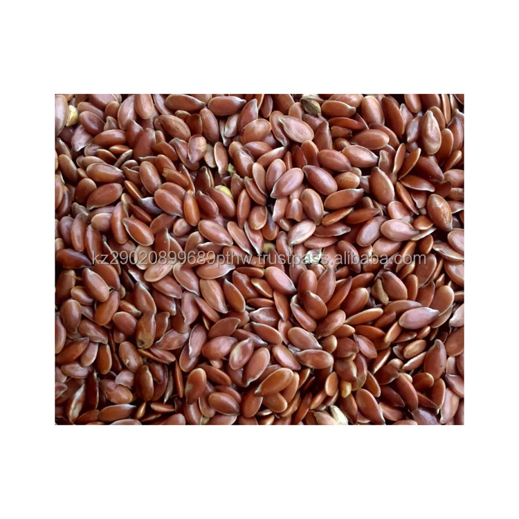 Organic flaxseed products high in omega-3 fatty acids guarantee the freshness of the goods flax seed