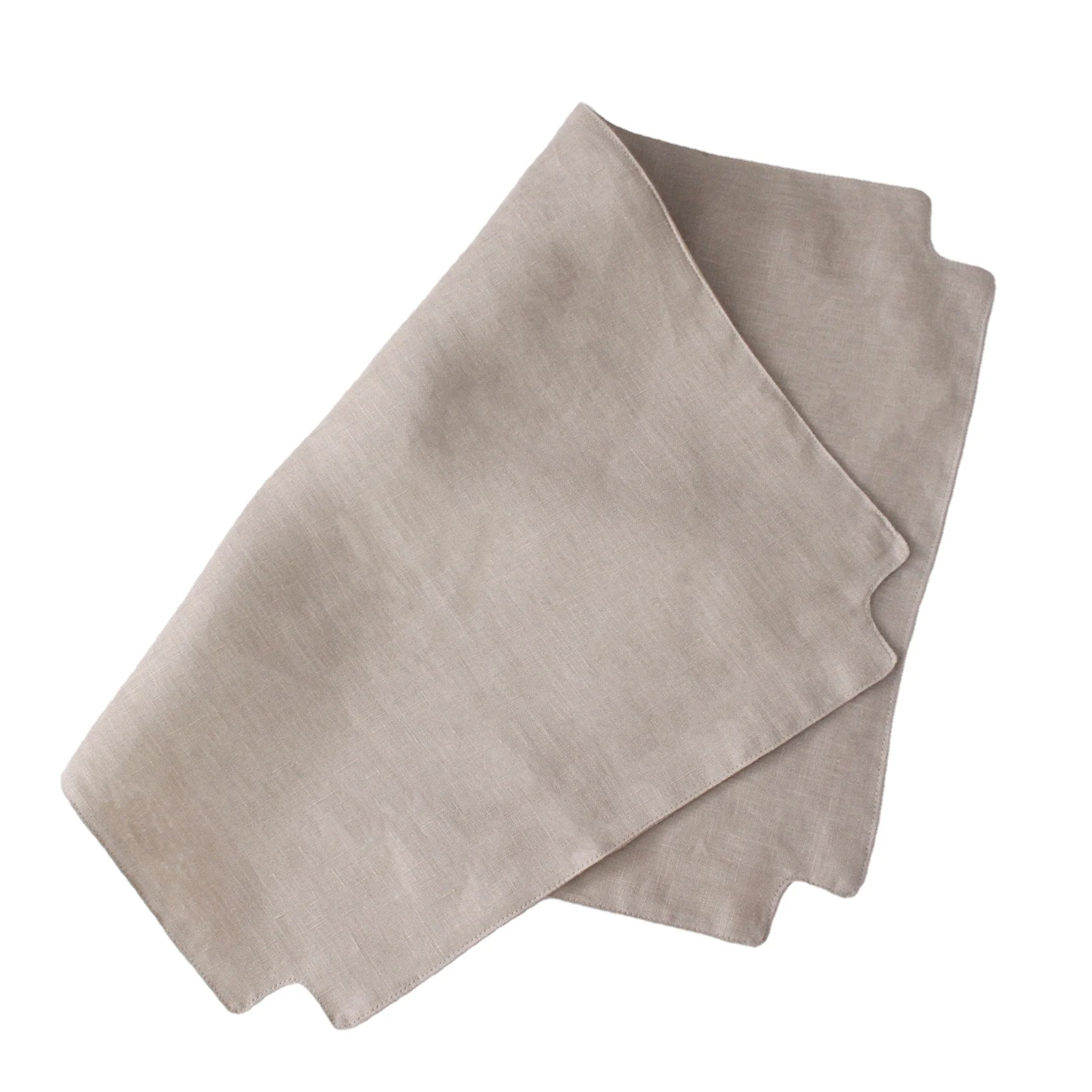Stone Washed 100% France Natural Flax Linen Table Napkins Restaurant Linen Placemats And Napkins