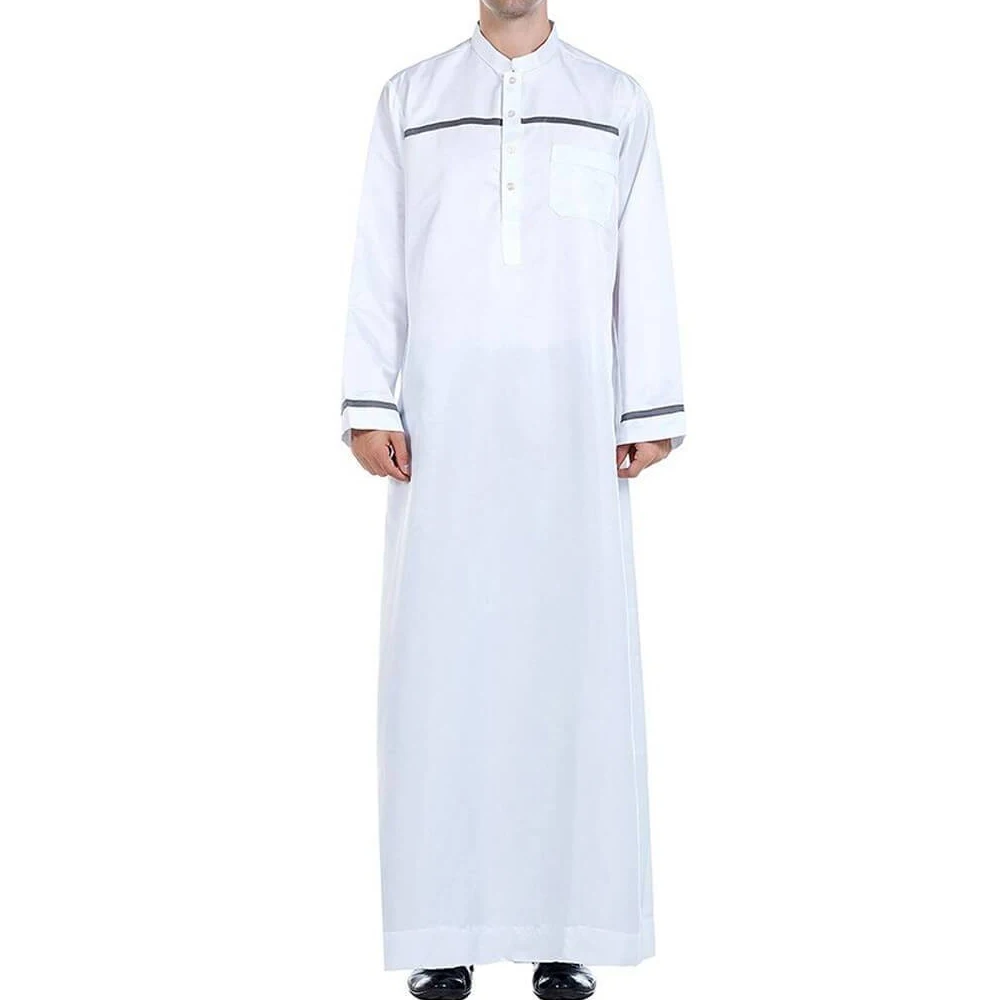 Wholesale Muslim Moroccan Sudanese Thobe For Mens Islamic Clothing Jubbah Thobes Khamis Kaftan Abaya Men