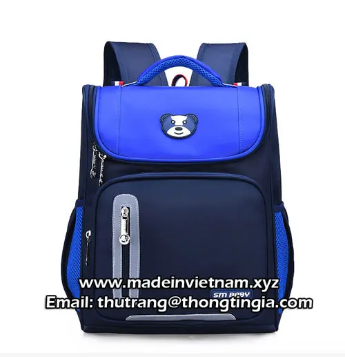 OEM ODM Daily School Life Multi Color Unisex Waterproof Fashionable Polyester Zipper Boys And Girls School Bag