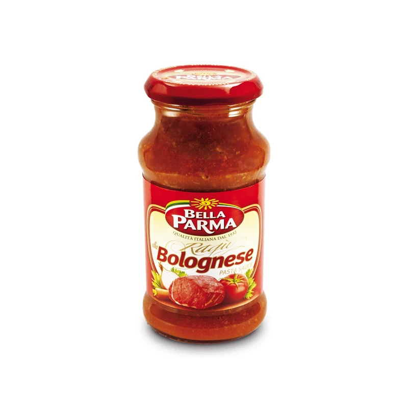 Top Quality Italian Bella Parma Bolognese Pasta  tomato and meat Sauce in jar 12x350g Best Price for export