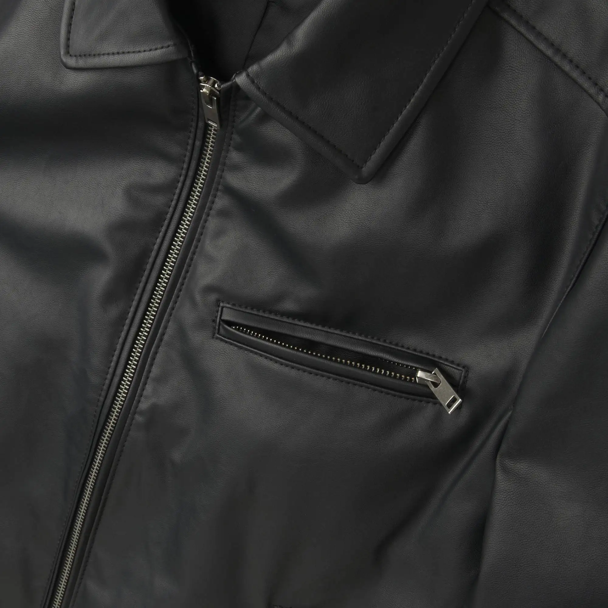 
Cheap High Demand Mens Top Quality Faux Leather Jacket 