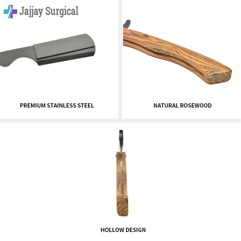 Top Quality Men Barber Hair Or Beard Razor With Straight Blade Barber Salon Shaving Razors